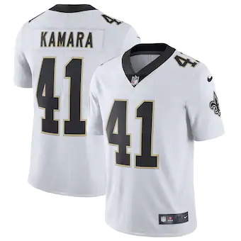 mens nike alvin kamara white new orleans saints vapor untou